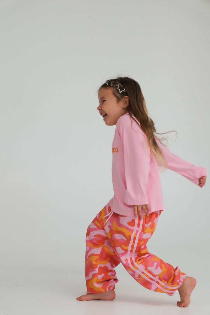 Camo Track Pant - Pink