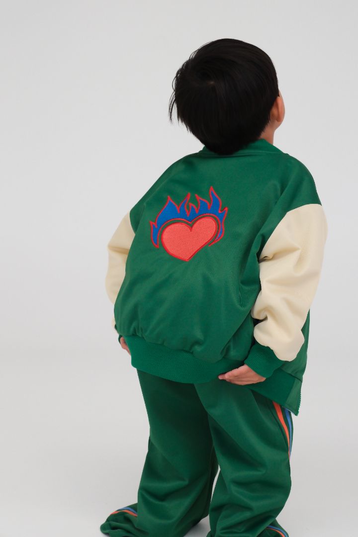 REVERSIBLE BOMBER JACKET - BLUE