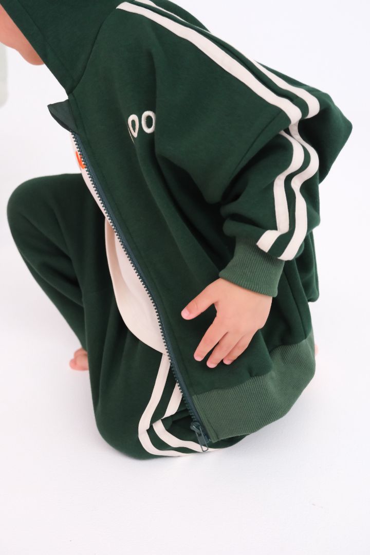 COMFORT ZIP HOODIE - GREEN