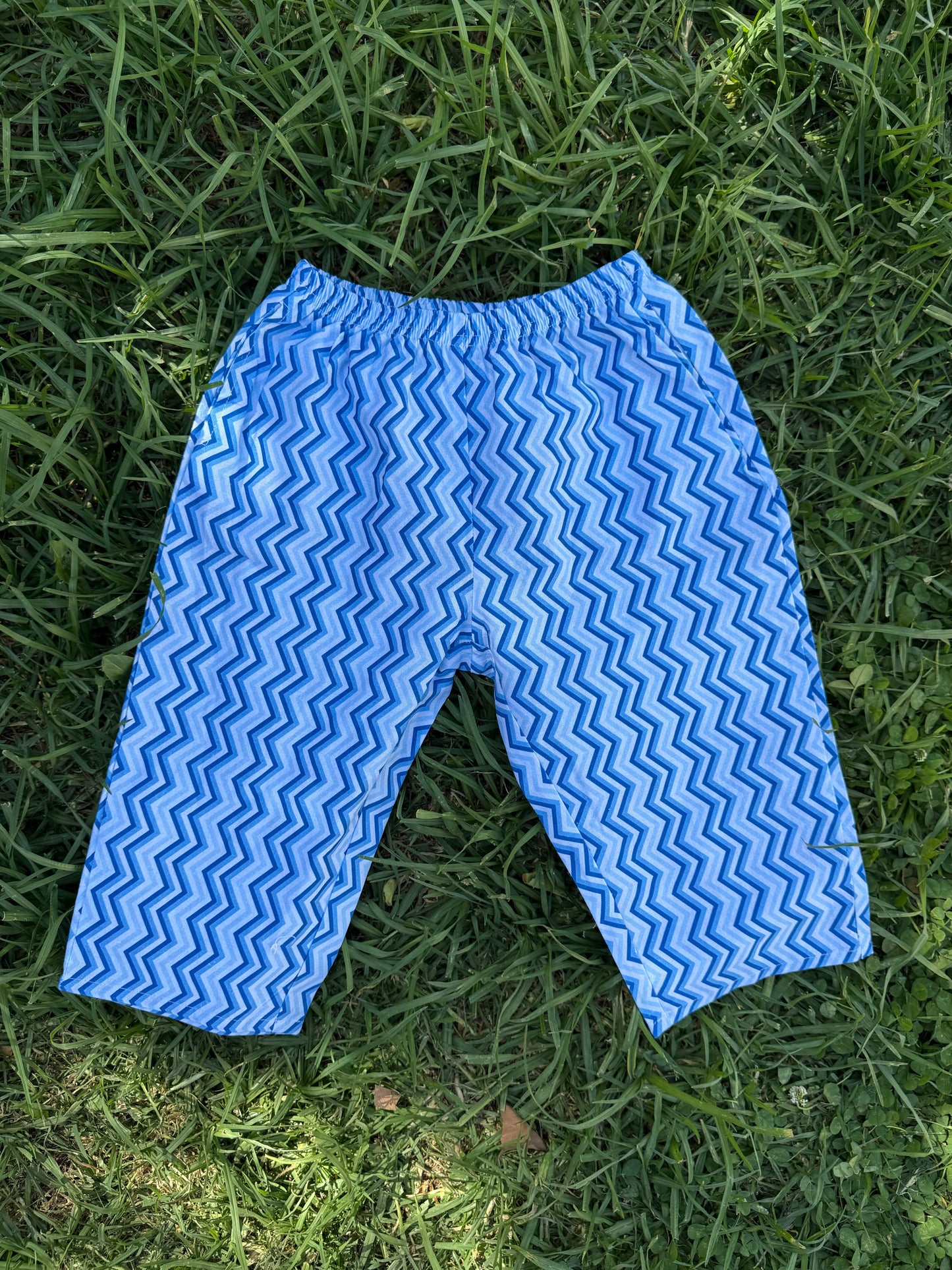 EVERYDAY PANT - BLUE ZIG ZAG