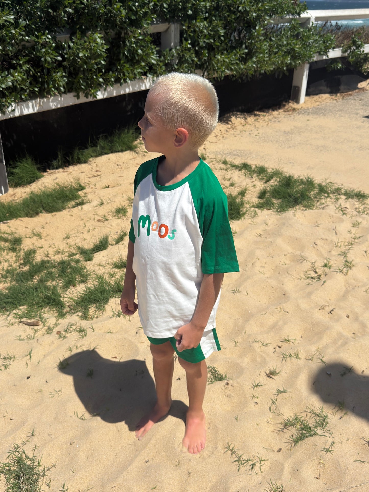 RAGLAN TEE - GREEN