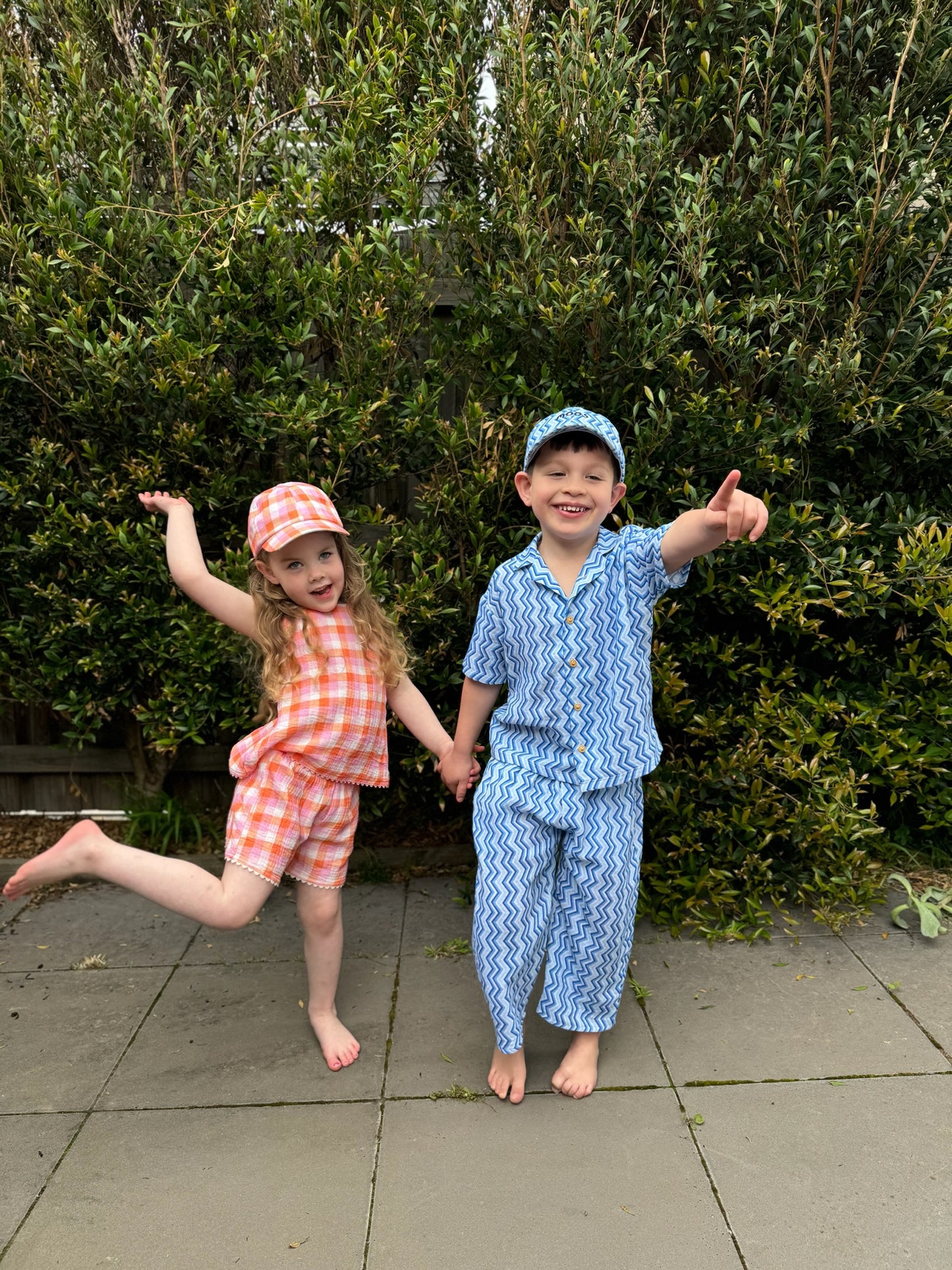 HARRY SHIRT - BLUE ZIG ZAG