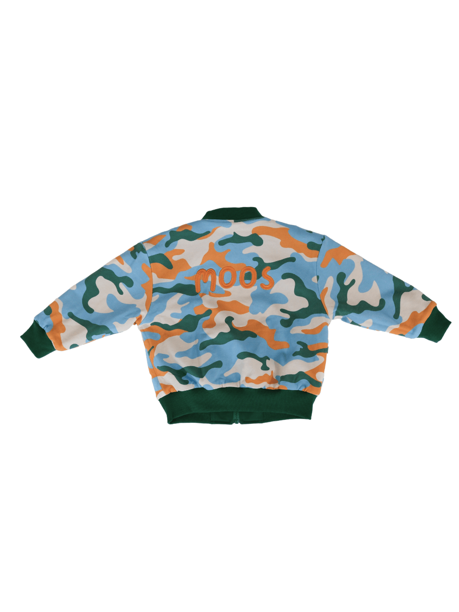 REVERSIBLE BOMBER JACKET - BLUE