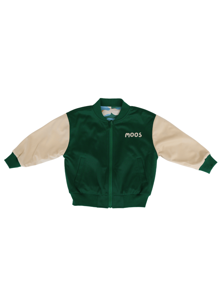 REVERSIBLE BOMBER JACKET - BLUE