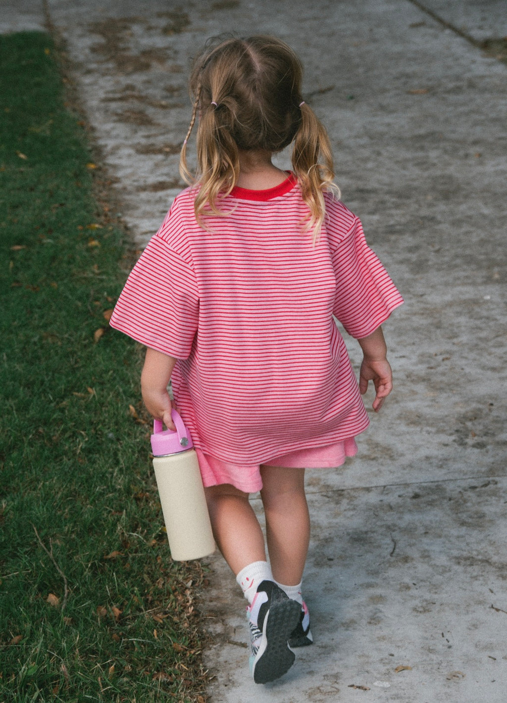 STRIPE TEE - PINK