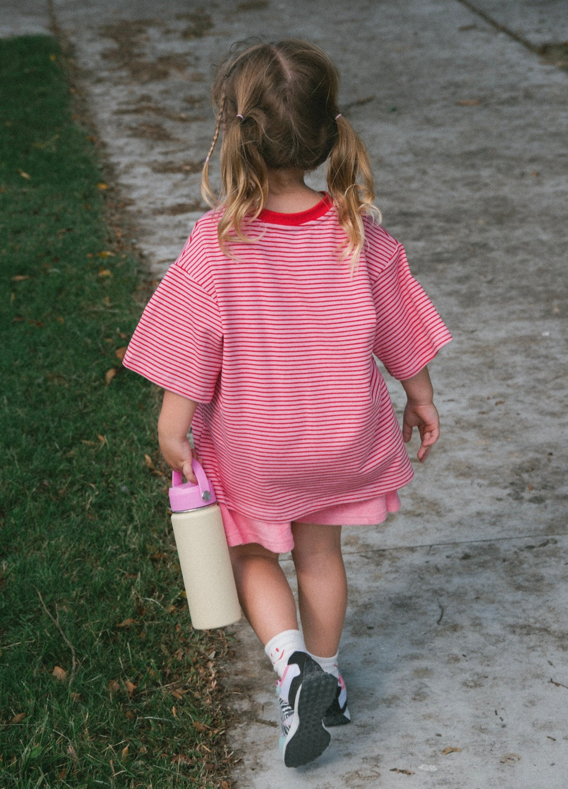 STRIPE TEE - PINK