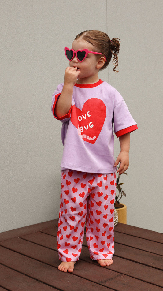 LOVER PANT - LILAC HEART