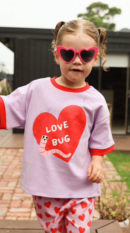 LOVE BUG TEE - LILAC