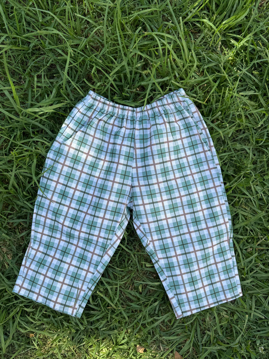 EVERYDAY PANT - GREEN CHECK