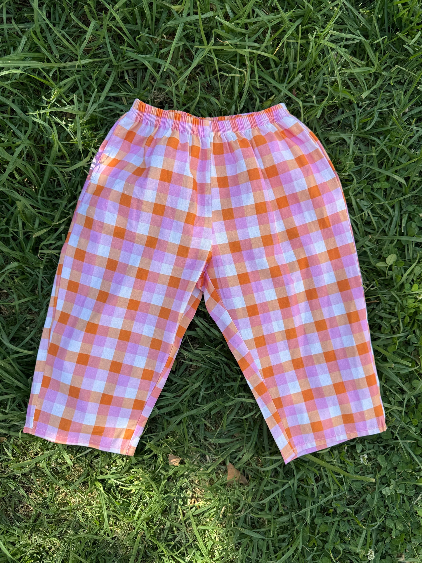 EVERYDAY PANT - PINK CHECK