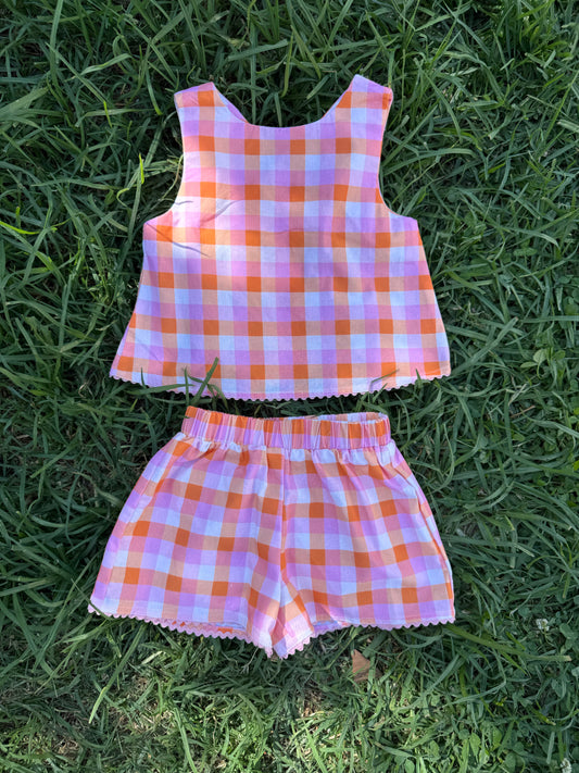 LOLA SET - PINK CHECK