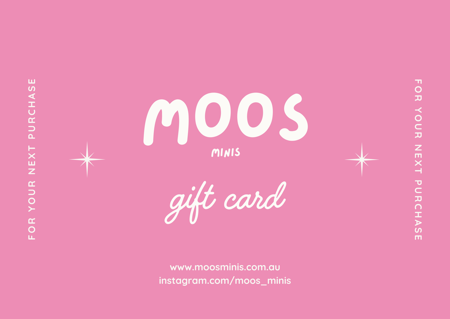 Moos Minis Gift Card