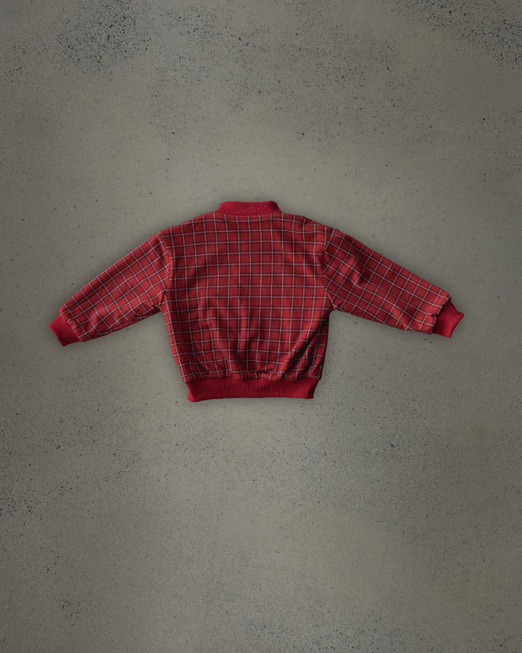 REVERSIBLE BOMBER - RED/CREAM