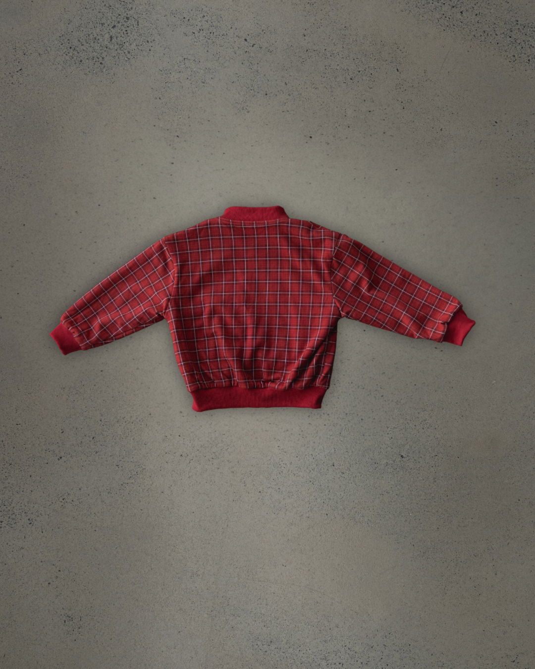 REVERSIBLE BOMBER - RED/CREAM