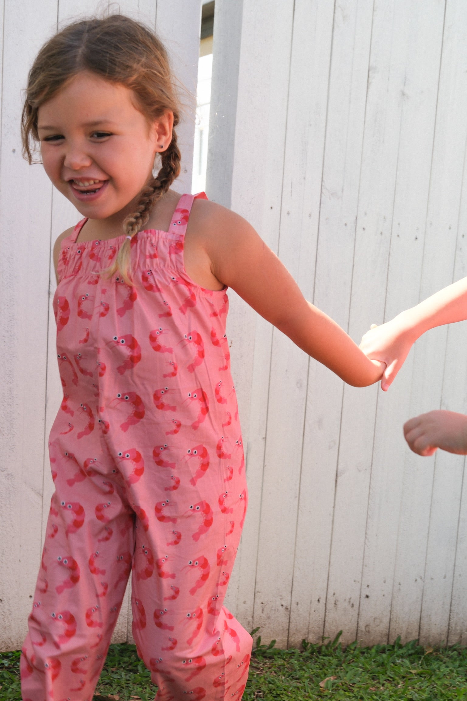 MAGGIE JUMPSUIT - PINK PRAWNS