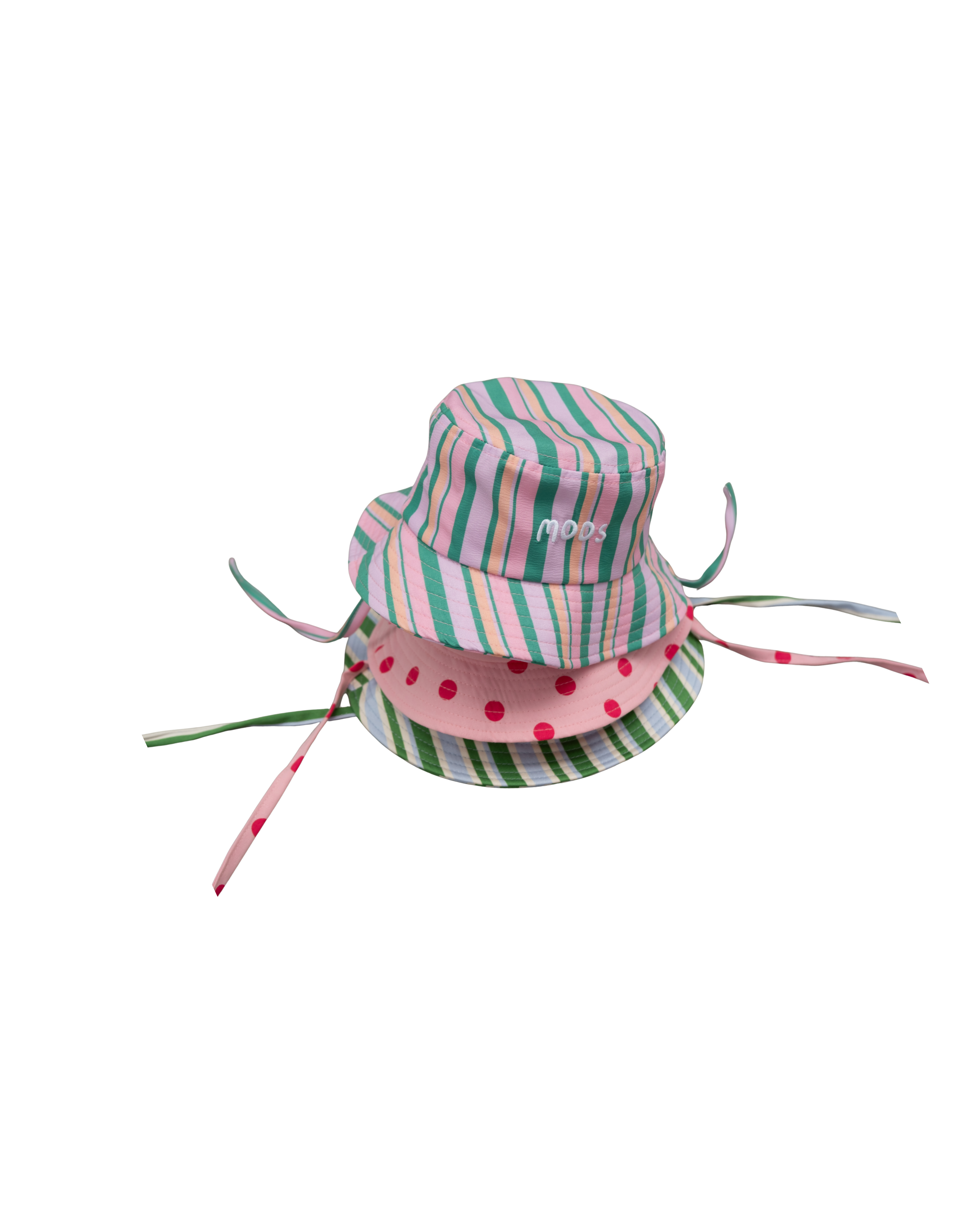 MOOS BUCKET - PINK STRIPE