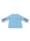 FLAMING HEART L/S - BLUE