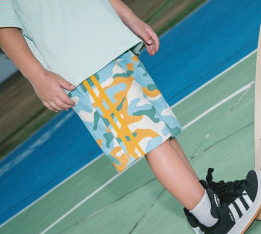 CAMO SHORT - BLUE