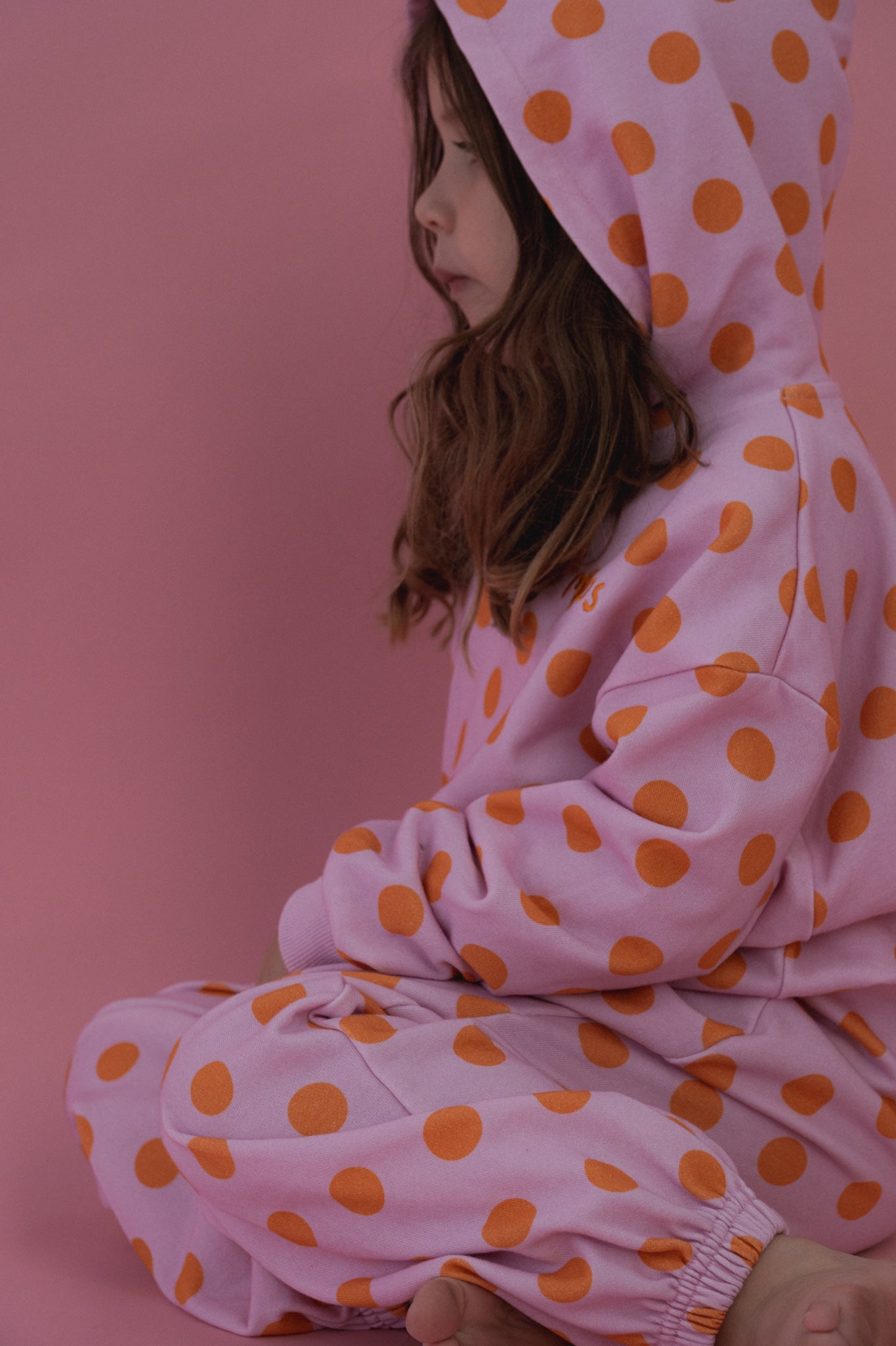 POLKA HOODIE - PINK