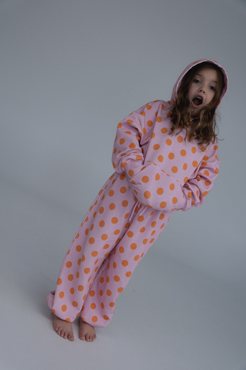 POLKA TRACKPANT - PINK