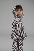 ZEBRA HOODIE - BLACK