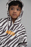 ZEBRA HOODIE - BLACK