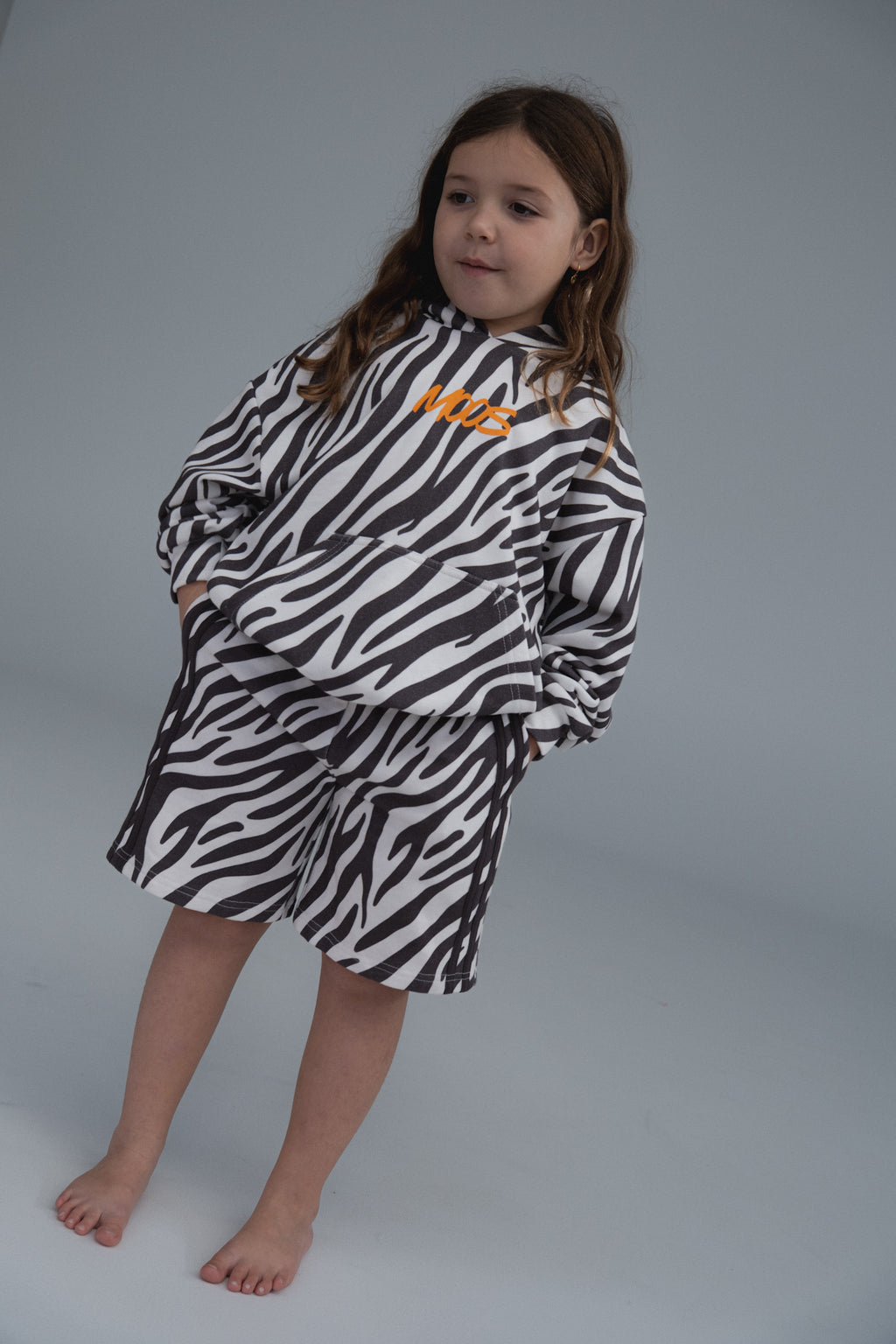 ZEBRA HOODIE - BLACK
