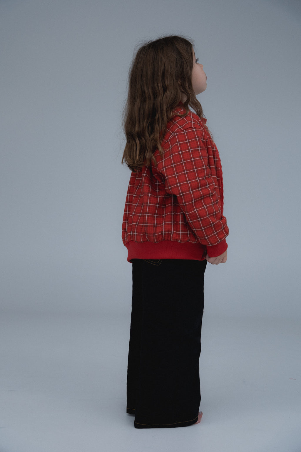 REVERSIBLE BOMBER - RED/CREAM